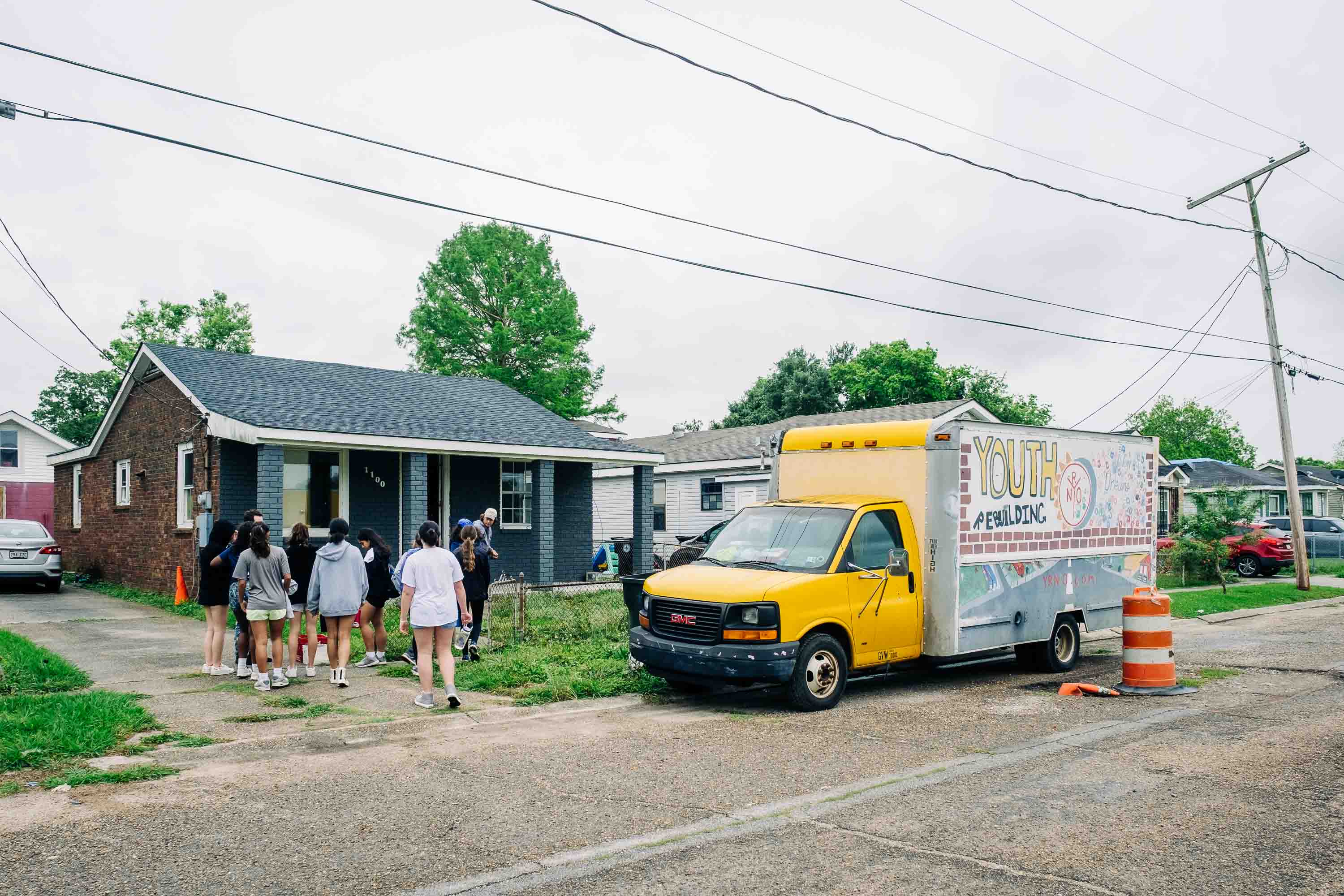 Youth Rebuilding New Orleans student at work